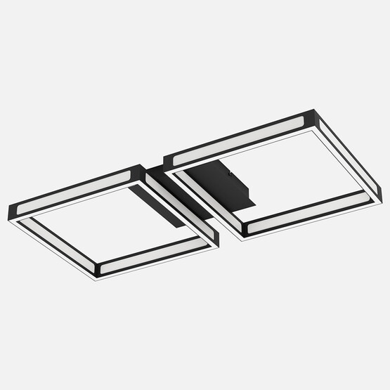 Eglo Altaflor Siyah Led Plafonyer 2'li 