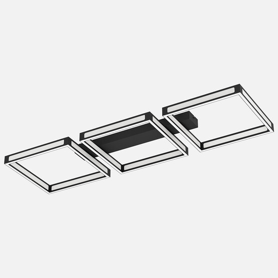 Eglo Altaflor Siyah Led Plafonyer 3'lü 