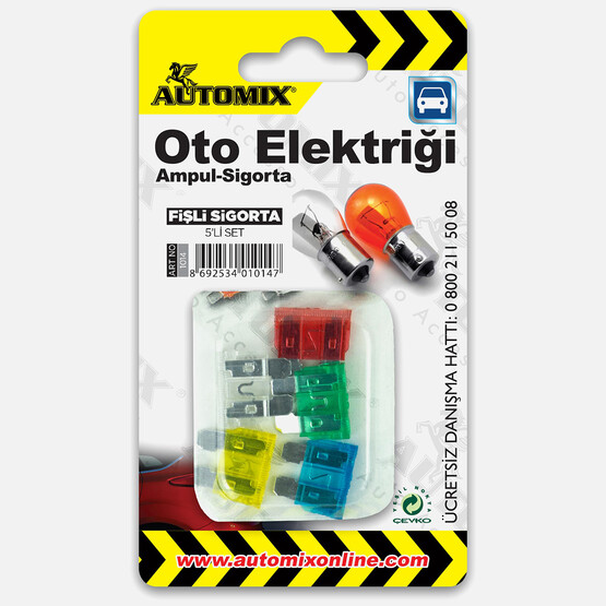 Automix 5'li Fişli Sigorta Seti 