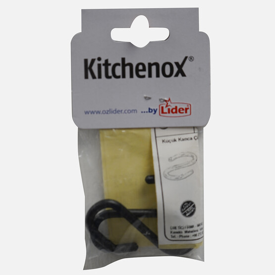 Kitchenox Kanca Küçük Mat Siyah Çift