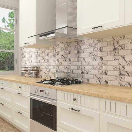 Bien Verona Tezgah Arası Rektifiyeli Karo Parlak Mermer 30 x 60 cm 1,44 m2