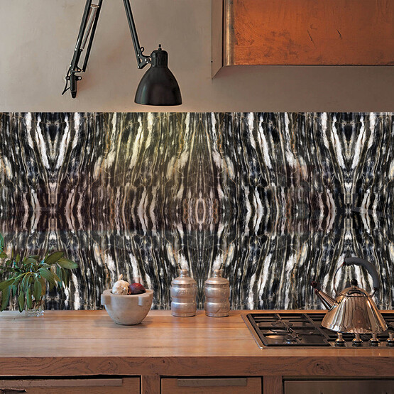 Tink Panel Desenli Siyah Duvar Panel PVC Karo 41 x 62 cm