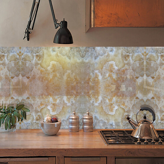 Tink Panel Desenli Cappuccino Duvar Panel PVC Karola 41 x 62 cm 0.5 mm