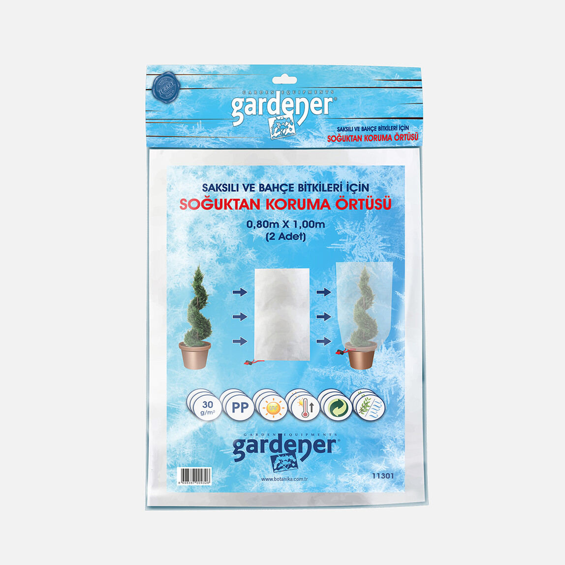    Gardener 11301 Saksılı Bitkiler İçin Koruma Örtüsü  