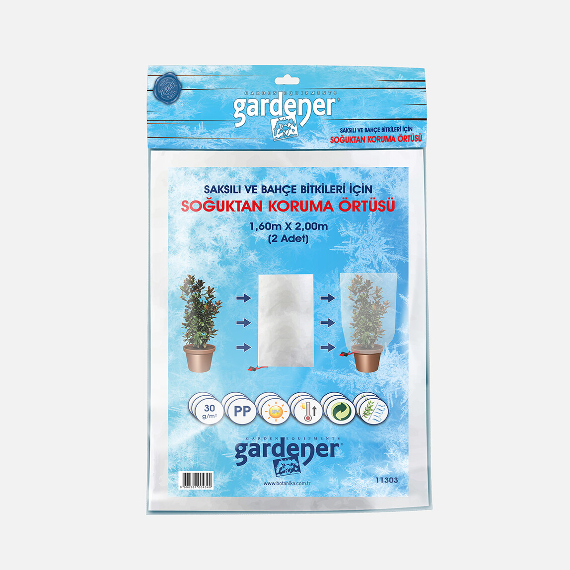    Gardener 11303 Saksılı Bitkiler İçin Koruma Örtüsü  