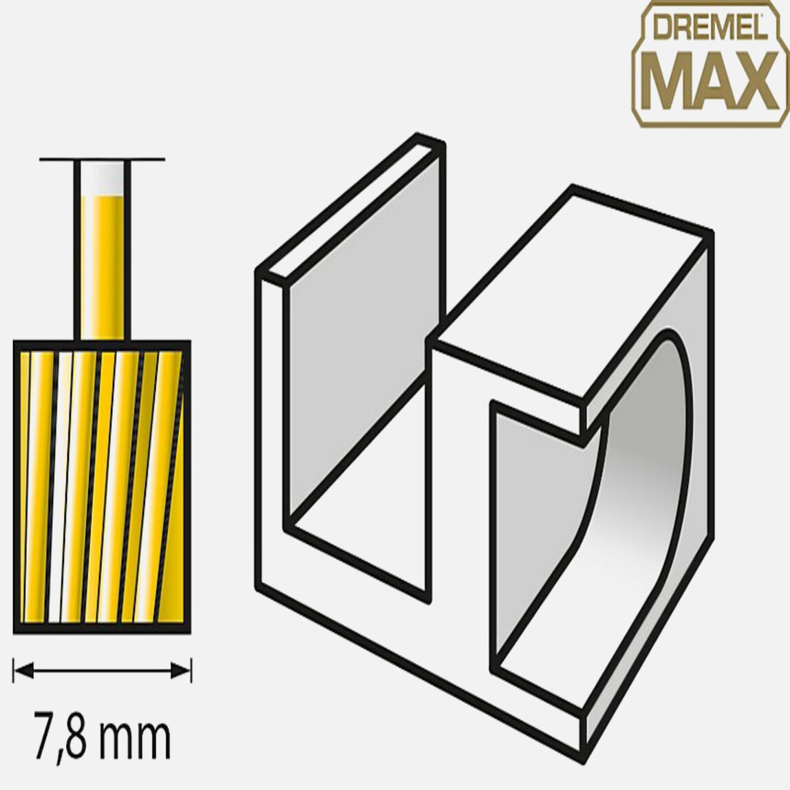    Dremel Max Yük.Dev. Kesici 7,8 mm(115DM)  