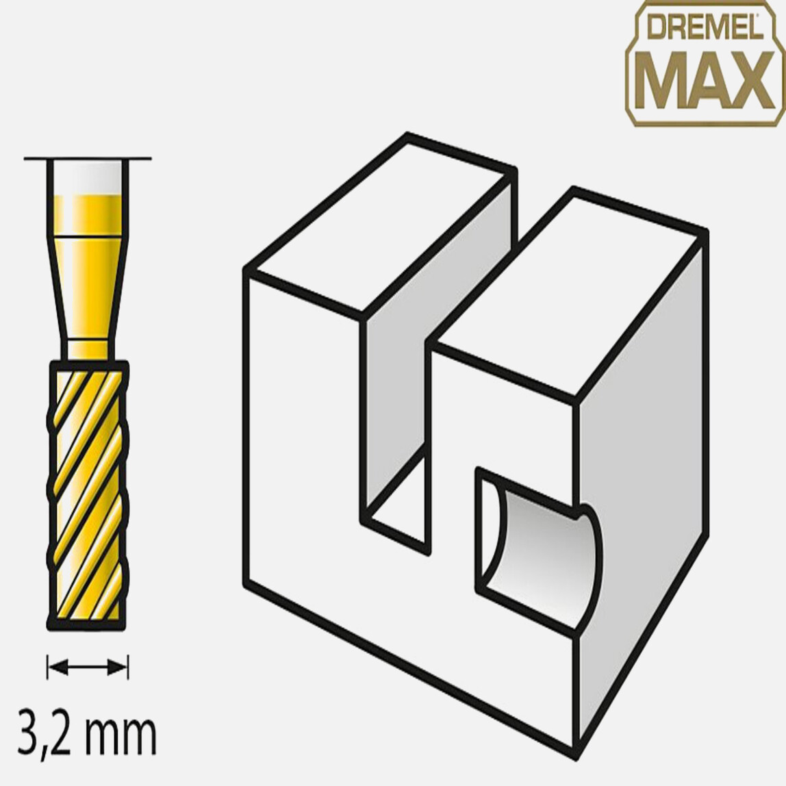    Dremel Max Yük.Dev. Kesici 3,2 mm(194DM)  