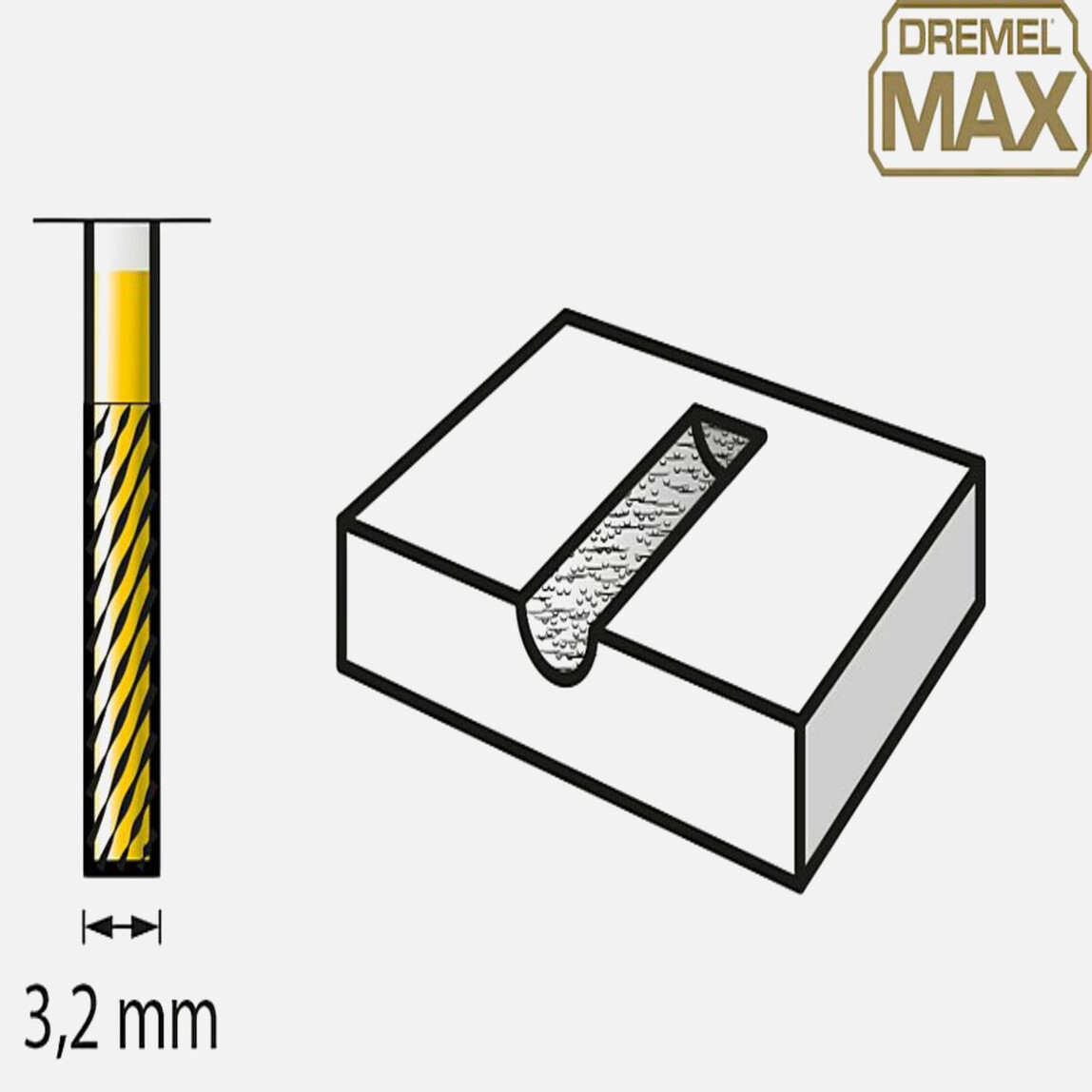    Dremel Max Tungsten Karbit Freze(9901DM)  