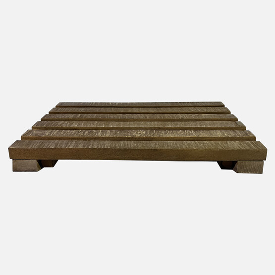 SZN Wood Kuro Ayak Standı Ladin Testere İzli 40x30x11 cm SZN-51-Teak  