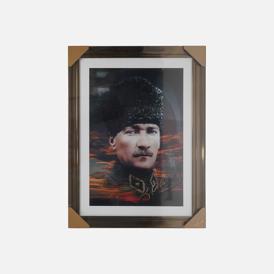 Mina Art Atatürk Çerçeveli 58x78 cm