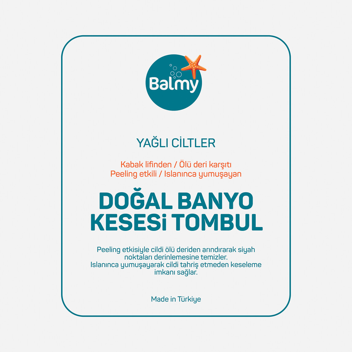    Balmy Doğal Kabak Tombul Banyo Kesesi  