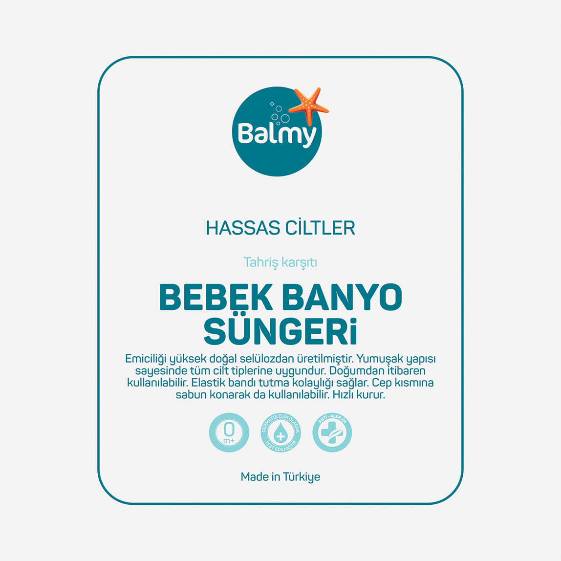    Balmy Bebek Banyo Süngeri 