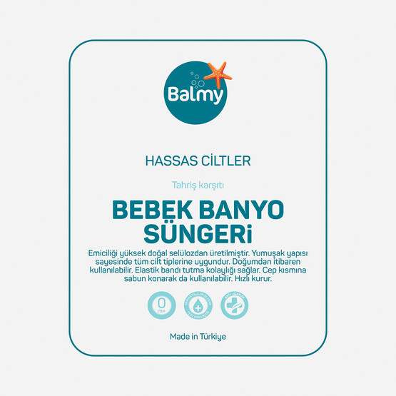 Balmy Bebek Banyo Süngeri