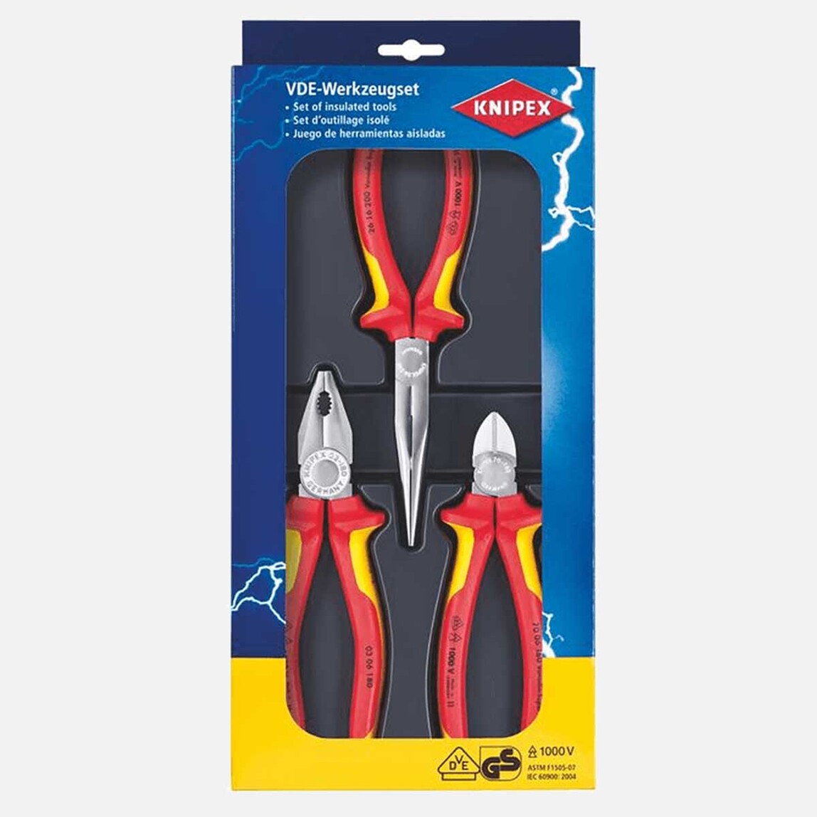    Knipex 002012 Vde 3'lü Pense Seti  