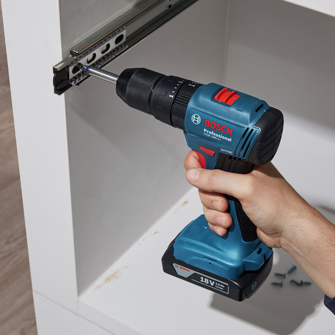    Bosch GSB 185-LI 2,0 Ah Profesyonel Darbeli Akülü Vidalama  