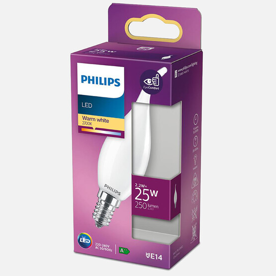 Philips Led Classic BA35 WW FR 2.2 W Beyaz E14 LED Ampul