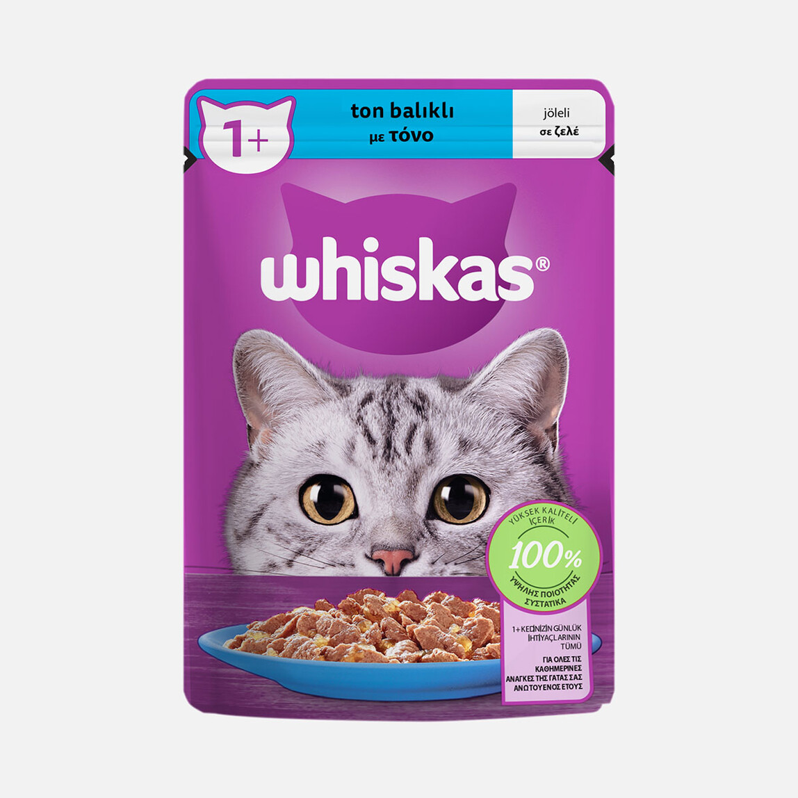    Whiskas Ton Balıklı Poşet Yaş Mama 85g  