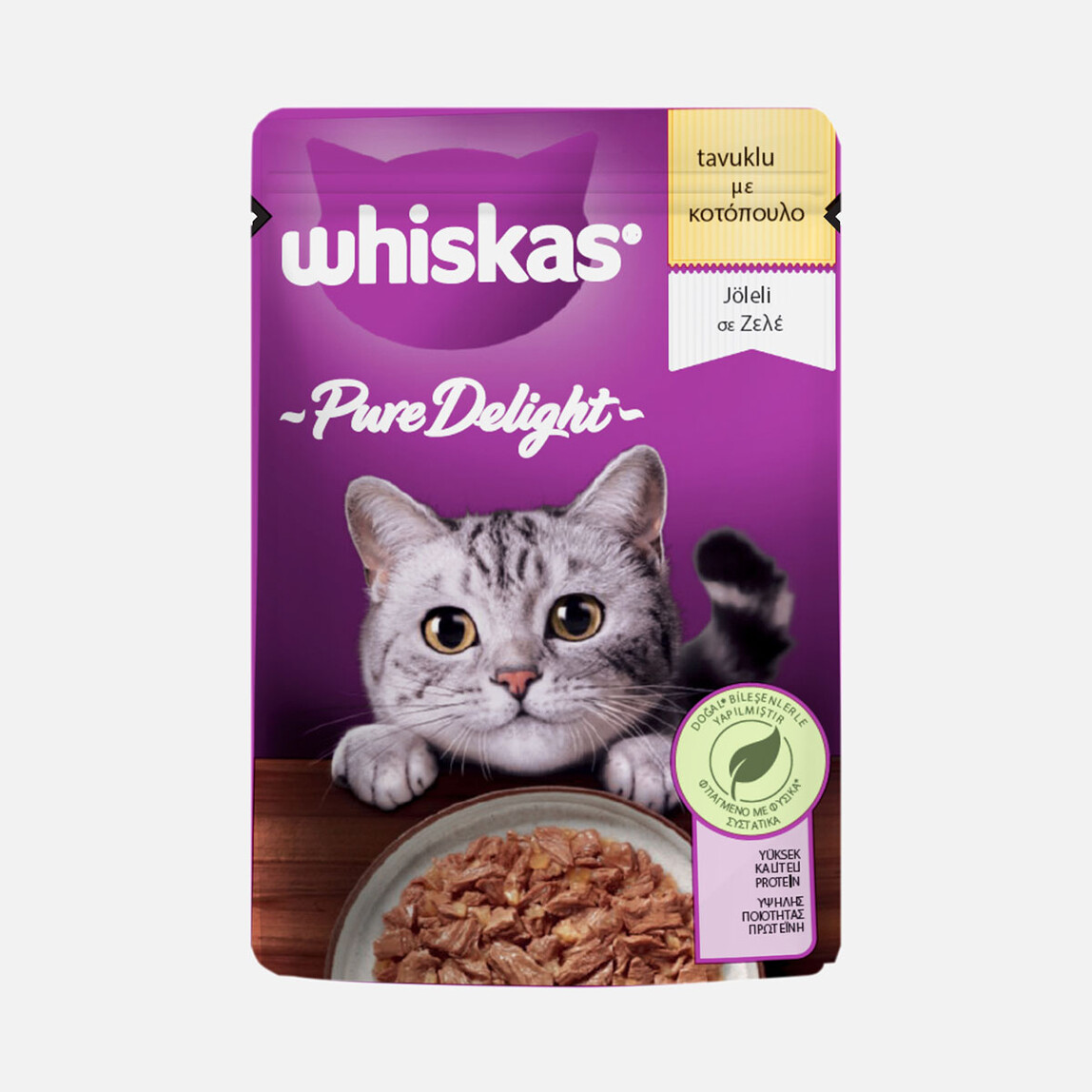    Whiskas Pure Delight Tavuklu Poşet Yaş Mama 85g  