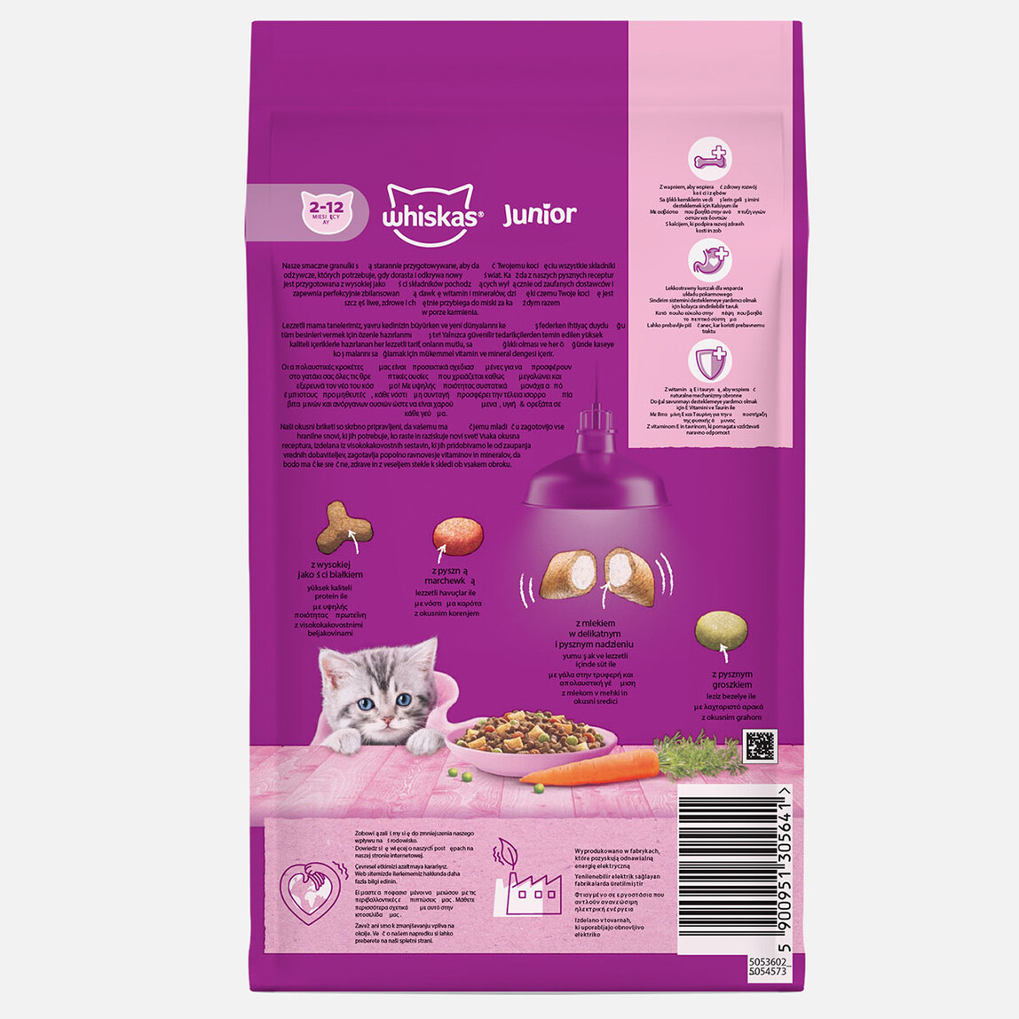    Whiskas Yavru Tavuklu Kuru Mama 1,9kg  