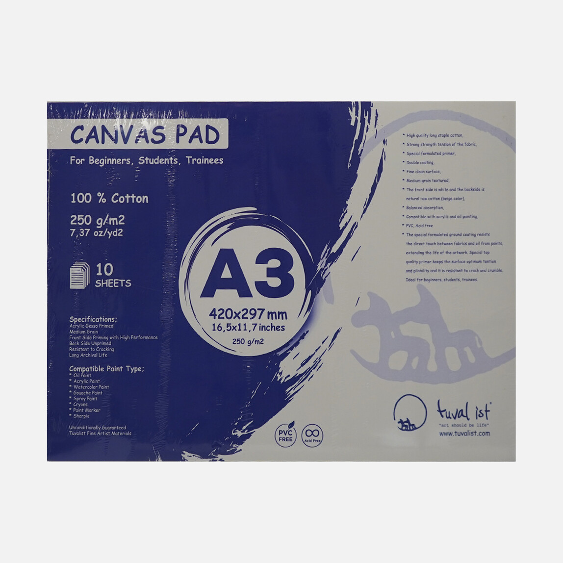    Canvas Pad A3 10 Yaprak 42x29,7 cm 