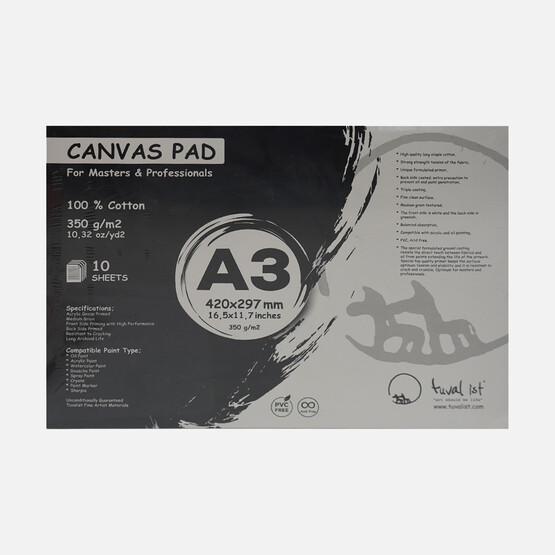 Canvas Pad A3 10 Yaprak 42x29,7 cm