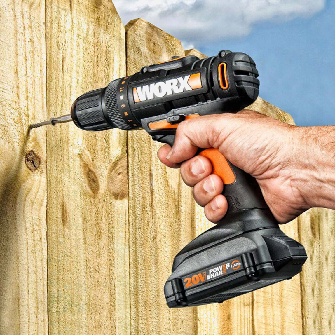    Worx WX108 20 V 2 Ah Çift Akülü Li-ion Darbesiz Akülü Matkap   