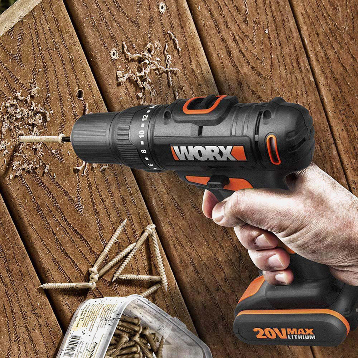    Worx WX108 20 V 2 Ah Çift Akülü Li-ion Darbesiz Akülü Matkap   