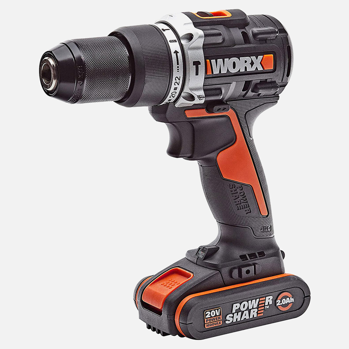    Worx WX352 20 V 2 Ah Çift Akülü Li-ion Darbeli Akülü Matkap   