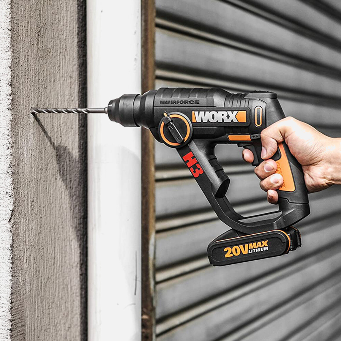    Worx WX390.1 20 V 2 Ah Çift Akülü Li-ion Darbeli Akülü Matkap + 8 Adet Uç + Mandren  