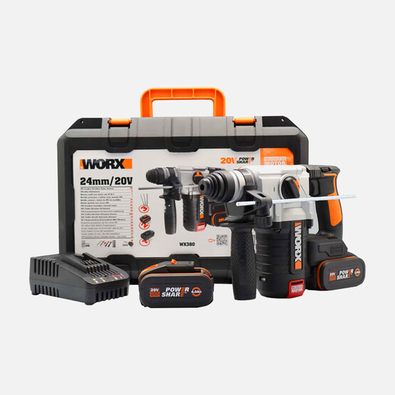 Worx WX380 20 V Çift Akülü Profesyonel Pnömatik Kırıcı Delici  