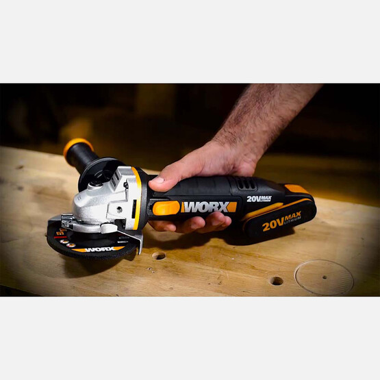 WORX WX800 115 mm Akülü Profesyonel Avuç Taşlama Makinesi 