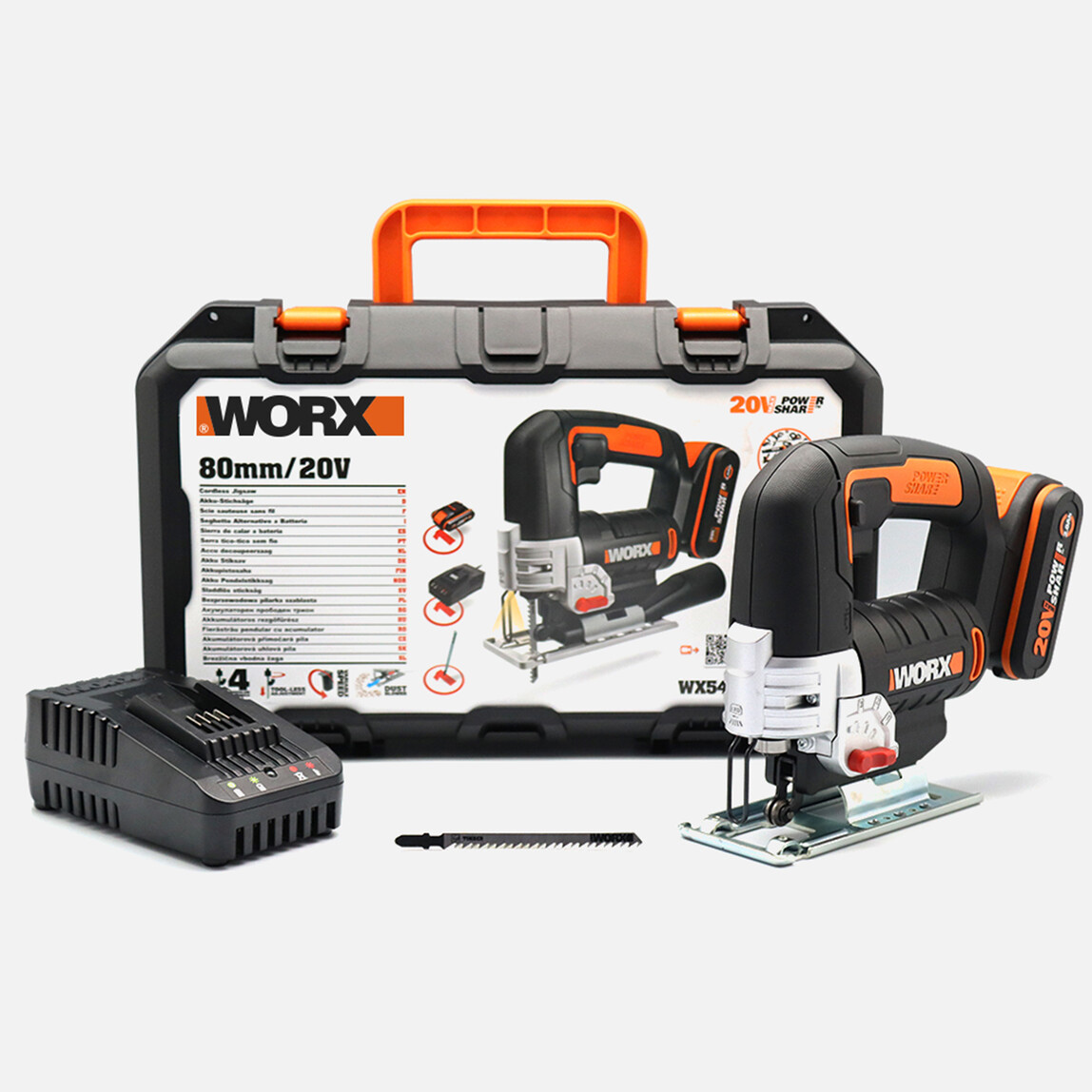    WORX WX543 20Volt 2.0Ah Li-ion Profesyonel Dekupaj Testere  