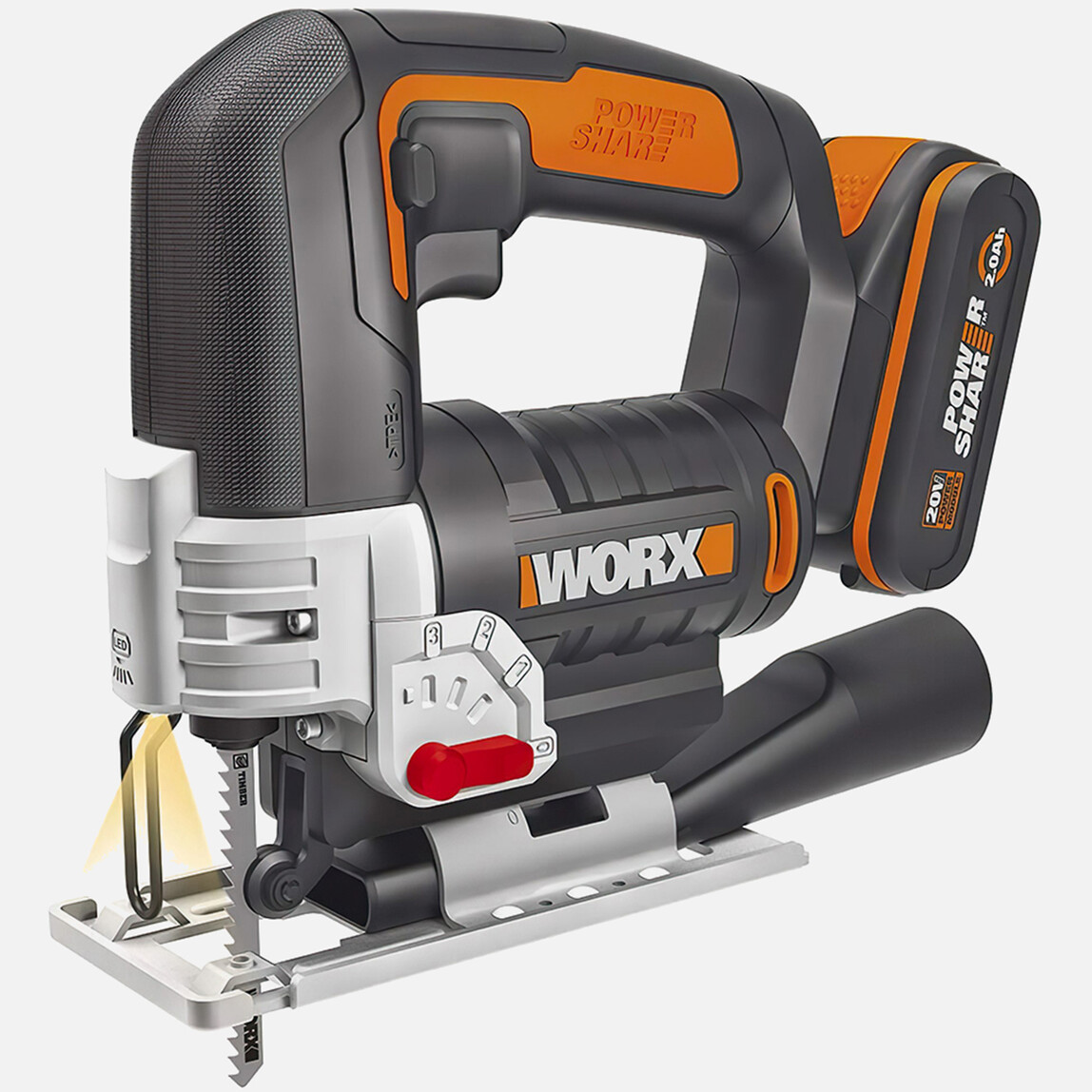    WORX WX543 20Volt 2.0Ah Li-ion Profesyonel Dekupaj Testere  