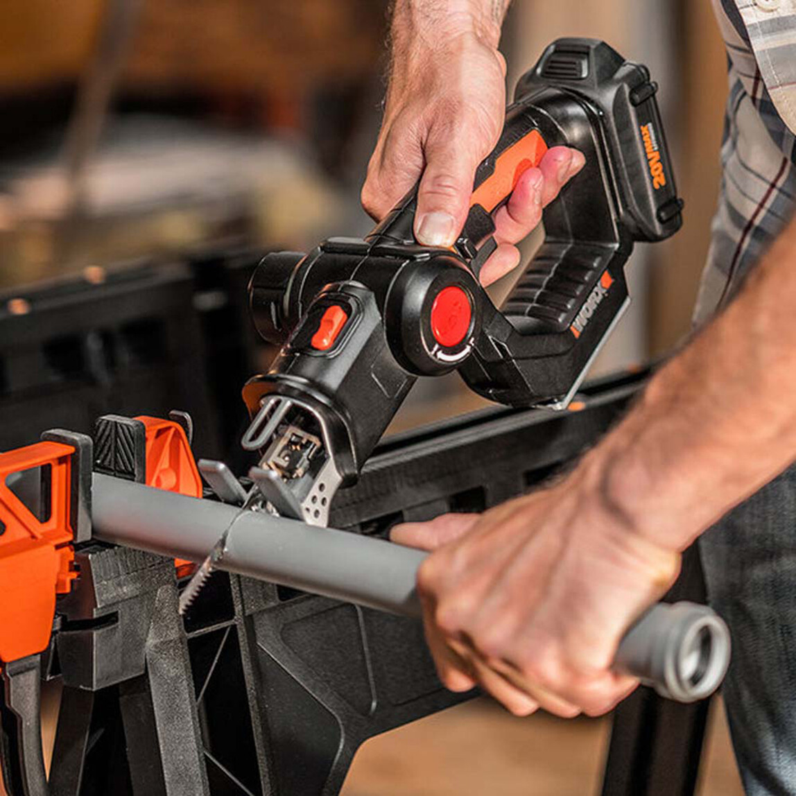    WORX WX550 20Volt 2.0Ah. Li-ion Profesyonel Dekupaj ve Tilki Kuyruğu Testere  