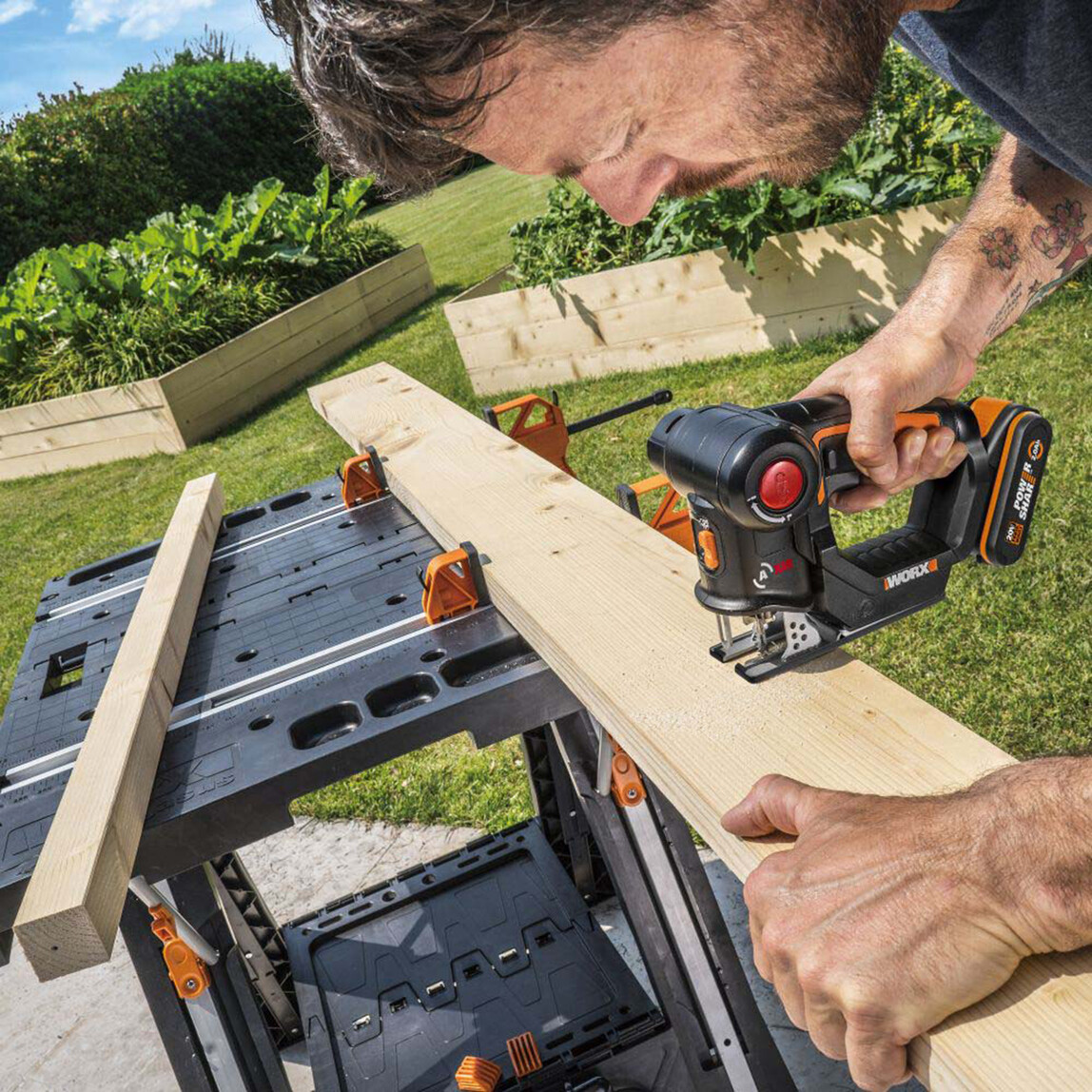    WORX WX550 20Volt 2.0Ah. Li-ion Profesyonel Dekupaj ve Tilki Kuyruğu Testere  