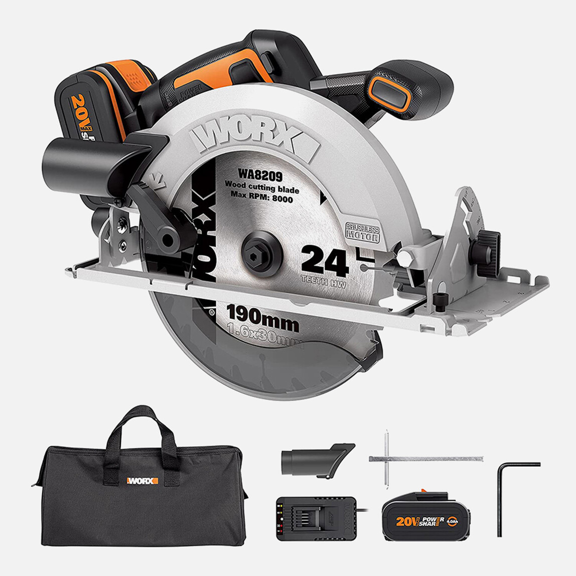    Worx WX520 20V-4 Ah. Profesyonel Daire Testere   