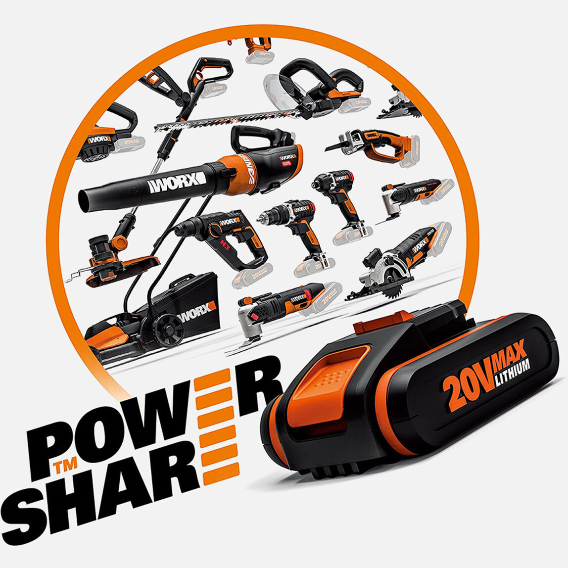    Worx WX520 20V-4 Ah. Profesyonel Daire Testere   