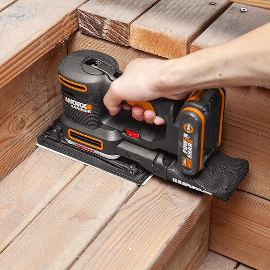 WORX WX820 20Volt 2.0Ah. Li-ion Profesyonel Devir Ayarlı Çok Amaçlı Şarjlı Zımpara 