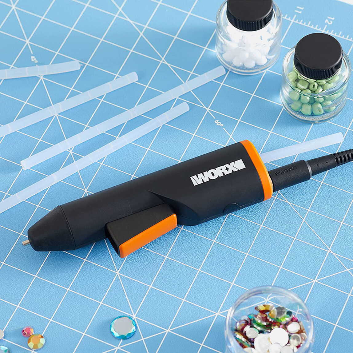    WORX WX746.9 MAKERX 20Volt Profesyonel Sıcak Mum Silikon Tabancası + 10 Silikon (Akü Dahil Değildir)  