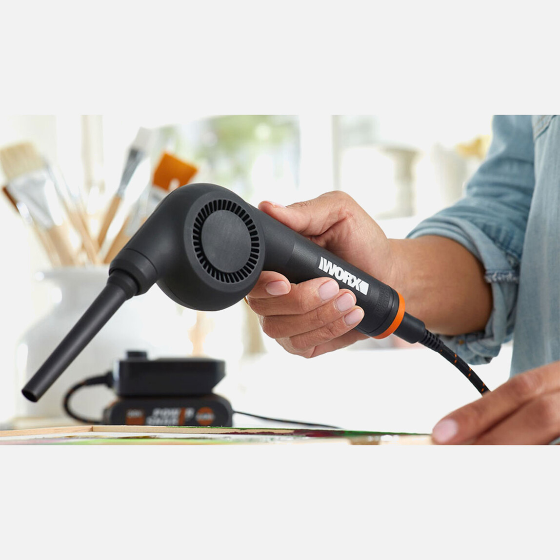    WORX WX747.9 MAKERX 20Volt Kömürsüz Profesyonel Mini Üfleyici (Akü Dahil Değildir)  