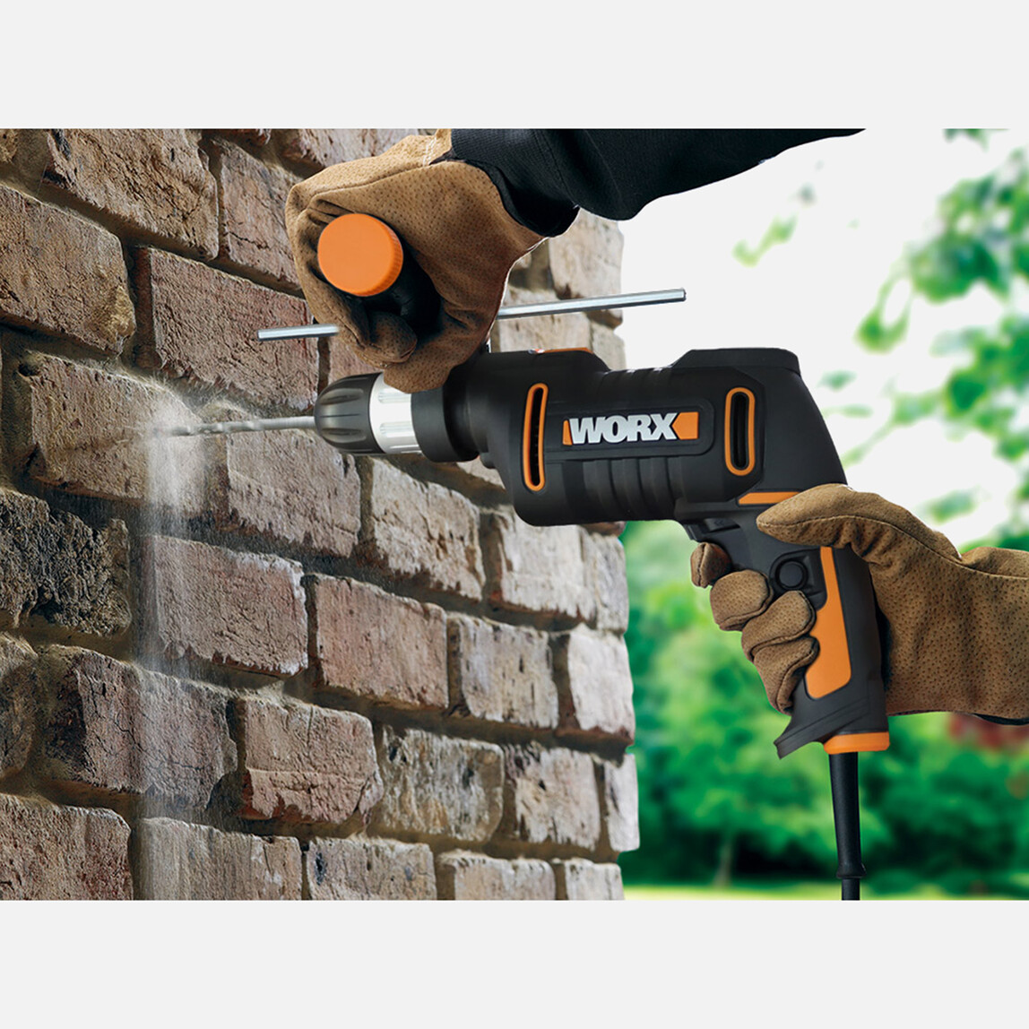    WORX WX317.2 600W Kömürsüz Darbeli Matkap   