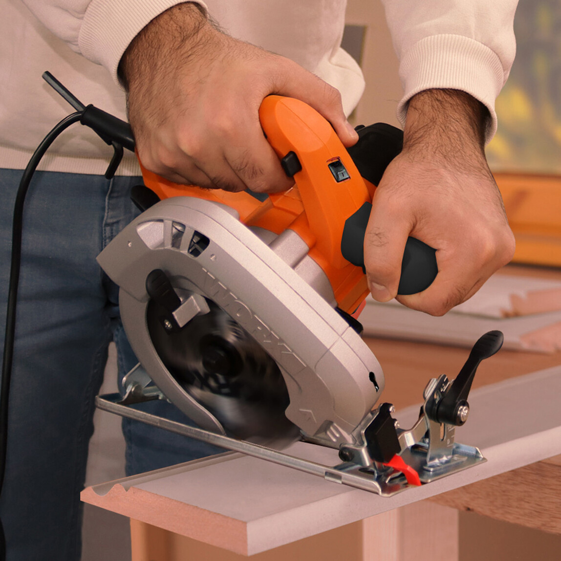    Worx WX445 1600 W Profesyonel Lazerli Daire Testere  