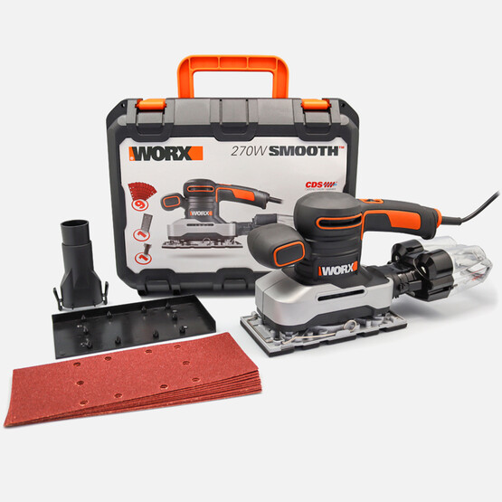 WORX WX642.1 270Watt Profesyonel Devir Ayarlı Titreşimli Zımpara 