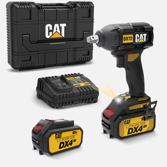 CAT DX72 18V - 4.0Ah Çift Akülü Şarjlı Profesyonel Kablosuz Vidalama  