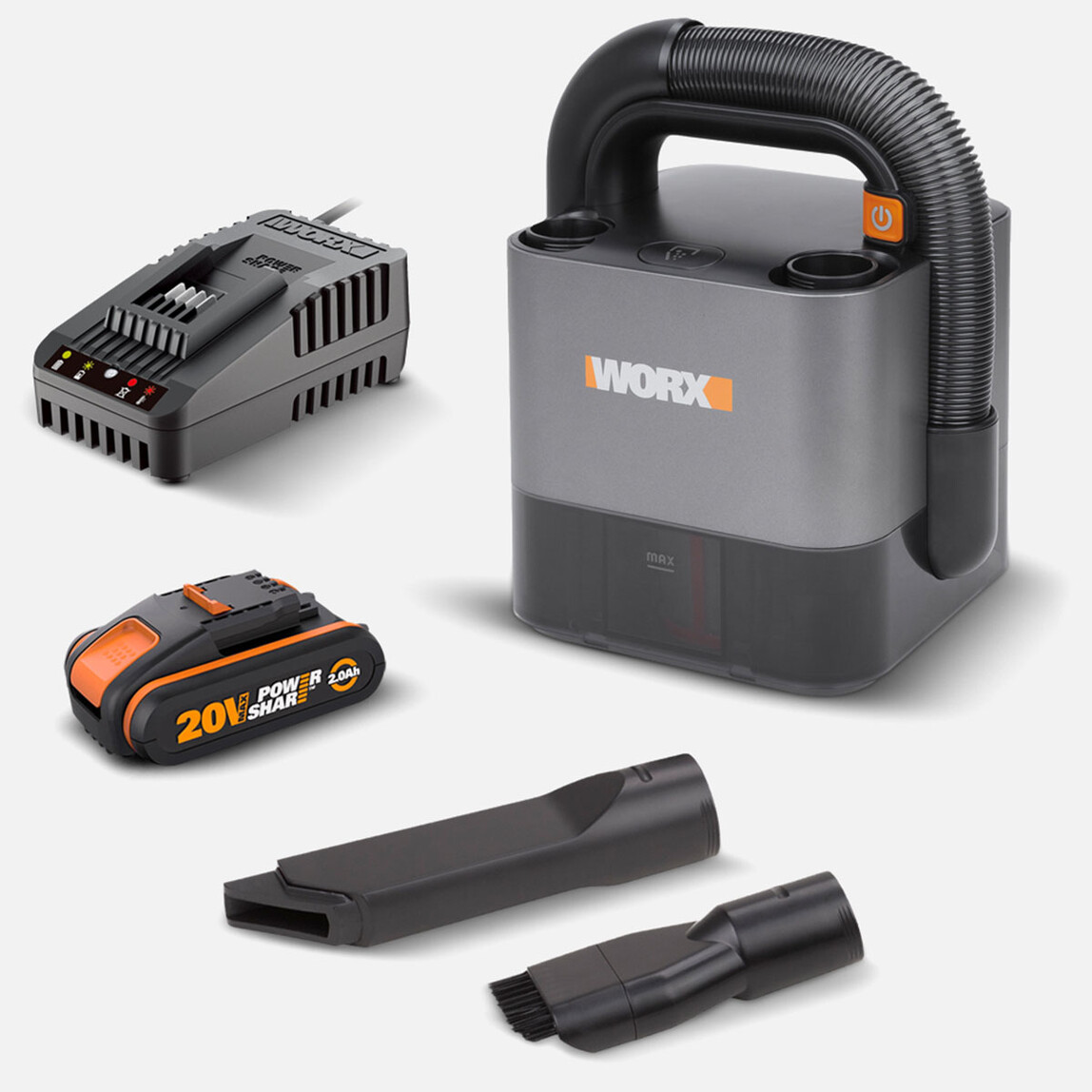    Worx WX030 30 W Esnek Hortumlu Profesyonel Kompakt Şarjlı Süpürge  