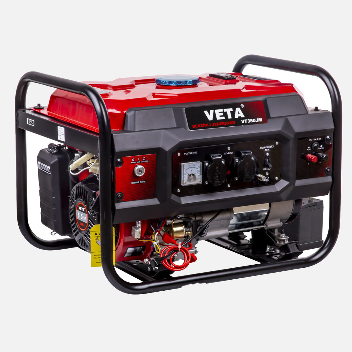    Veta Benzinli 3.5Kva 6.5Hp Jeneratör  