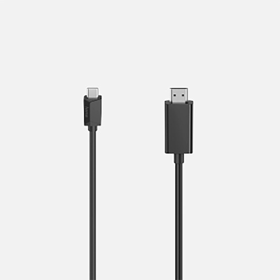 Hama Görüntü Kablosu USB-C/HDMI 1,5m Siyah 