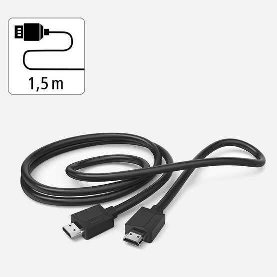 Hama HS HDMI Kablo Siyah 1,5 metre