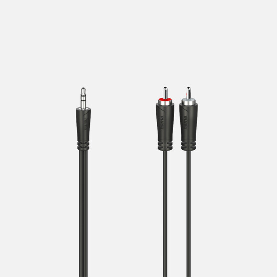Hama Ses Kablosu 2RCA Stereo 1,5m Siyah 