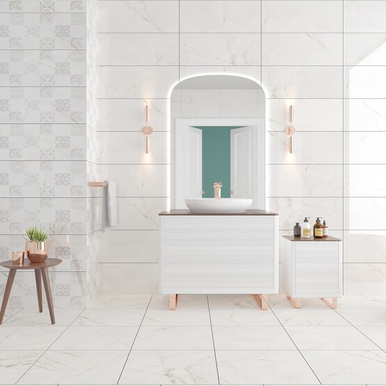 Bien Maggee Dekofon Karo Parlak Beyaz 30 x 60 cm 1,44 m2